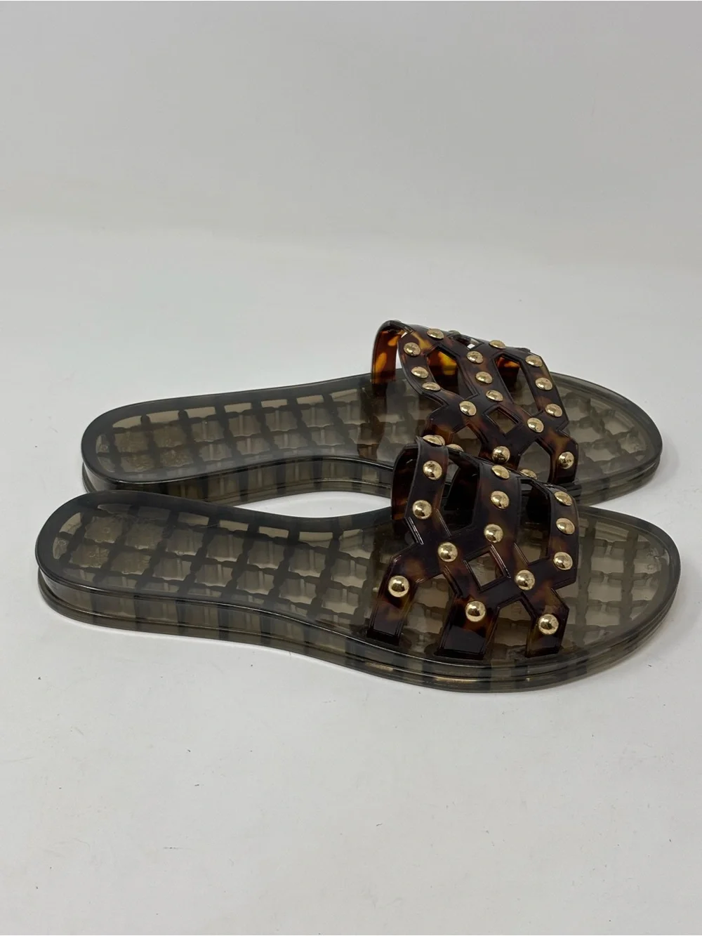 Vince Camuto VP Carron brown jelly sandals slides size 7 NWOT